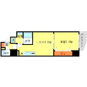 SERENiTE江坂四番館の間取り図