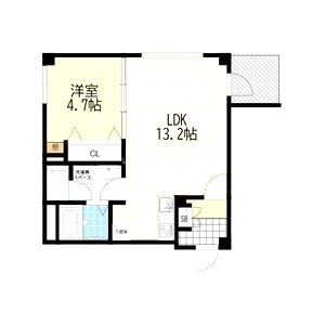 フィユフラッツ豊津グランの間取り図