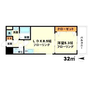 ライブガーデン江坂の間取り図