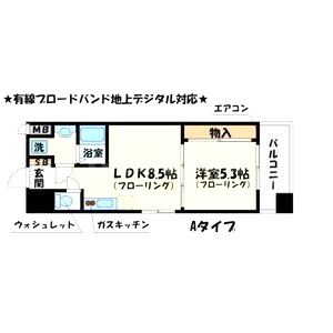ライブガーデン江坂の間取り図