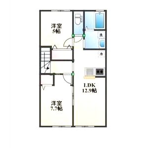 コルネット ブランの間取り図