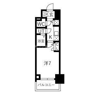 エスリード神戸三宮ラグジェの間取り図