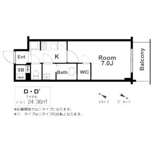 エスリード神戸三宮ラグジェの間取り図