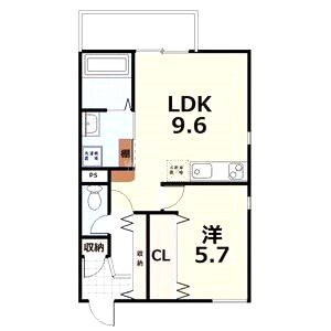 Hygge伏見の間取り図