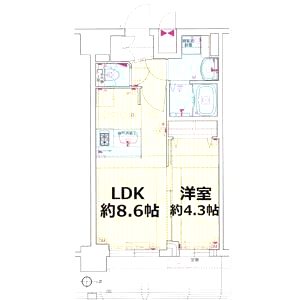 プレサンス THE KYOTO 彩美の間取り図