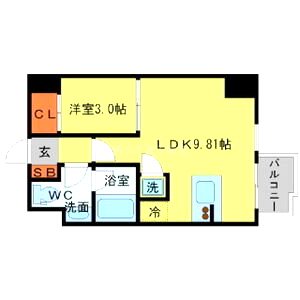 ドリームネオポリス桜ノ宮の間取り図