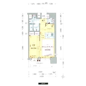 プレサンス新大阪ヴィガの間取り図