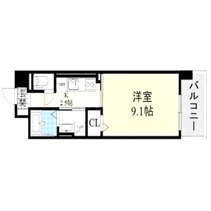 ルミナス上新庄の間取り図