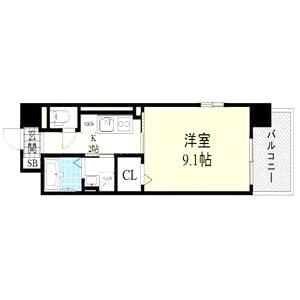 ルミナス上新庄の間取り図