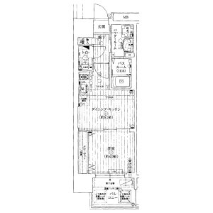 エステムコート難波IIIラグースの間取り図