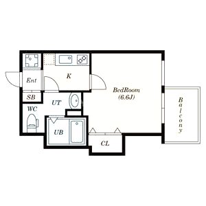 フレンシアノイエ東三国の間取り図