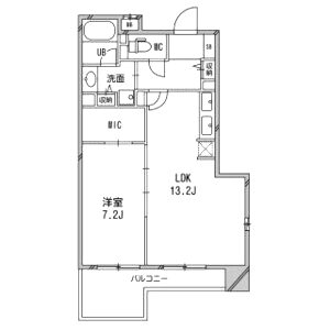 BRAVI南堀江の間取り図