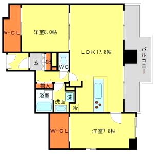 BRAVI南堀江の間取り図