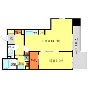 BRAVI南堀江の間取り図