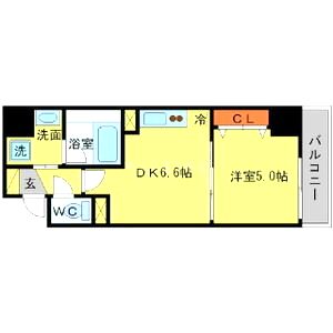 BRAVI南堀江の間取り図