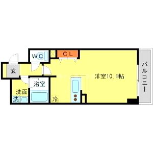 BRAVI南堀江の間取り図