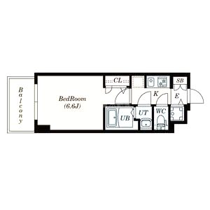 S-RESIDENCE福島玉川Deuxの間取り図