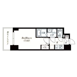 S-RESIDENCE福島玉川Deuxの間取り図