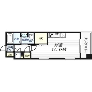 サムティ三宮レガニールの間取り図