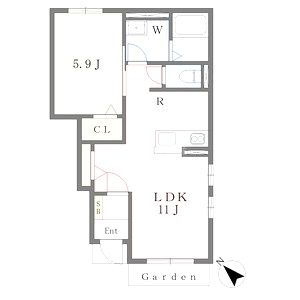 パストルB棟の間取り図