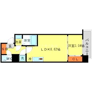 SERENiTE新大阪の間取り図