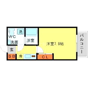 SERENiTE新大阪の間取り図