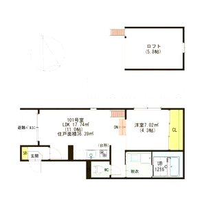 グランデュオSATOの間取り図
