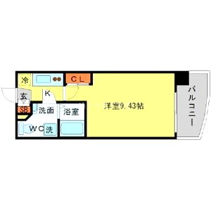 SERENiTE天六西の間取り図