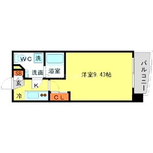 SERENiTE天六西の間取り図