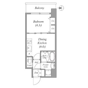 スプランディッド安土町の間取り図