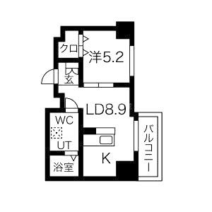 ヴァローレ布施の間取り図
