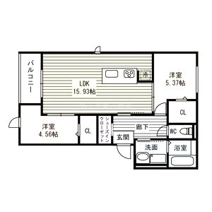 gemma garden 堺東の間取り図