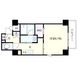 YAMATE435の間取り図