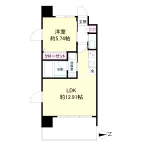Dimus福島の間取り図