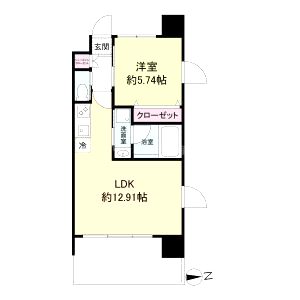 Dimus福島の間取り図