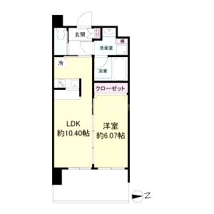 Dimus福島の間取り図
