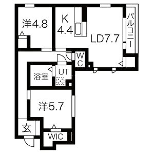 D-grace Wisteria AKASHIの間取り図