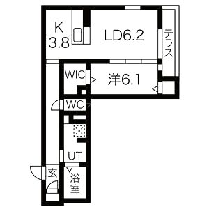 D-grace Wisteria AKASHIの間取り図