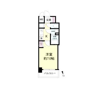 ディームス江坂の間取り図