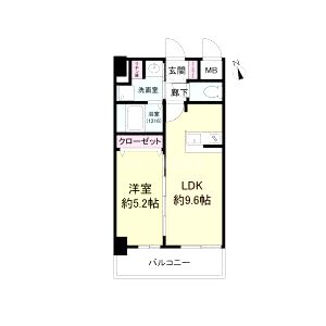 ディームス江坂の間取り図
