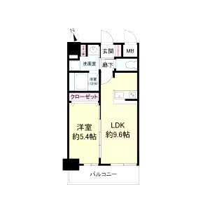 ディームス江坂の間取り図