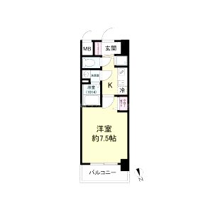 ディームス江坂の間取り図