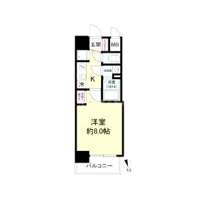 ディームス江坂の間取り図