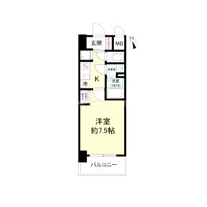 ディームス江坂の間取り図