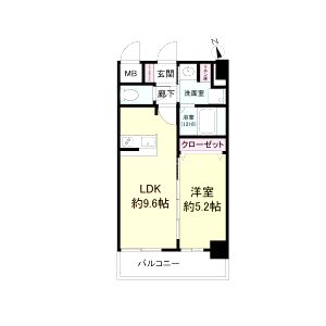 ディームス江坂の間取り図