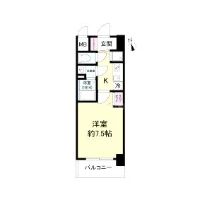ディームス江坂の間取り図