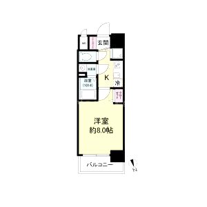 ディームス江坂の間取り図
