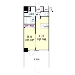 ディームス江坂の間取り図