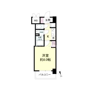 ディームス江坂の間取り図