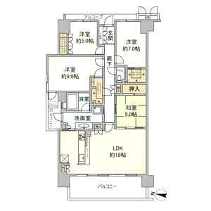 ルネ神戸星陵台の間取り図